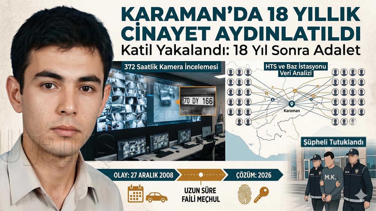 Karaman’da 18 Yıllık Cinayet Aydınlatıldı: Katil Yakalandı