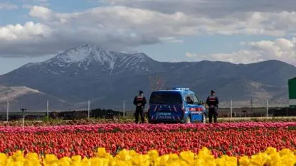 Karaman’da Lale Sezonu Tamamlandı: Jandarma Görev Başındaydı