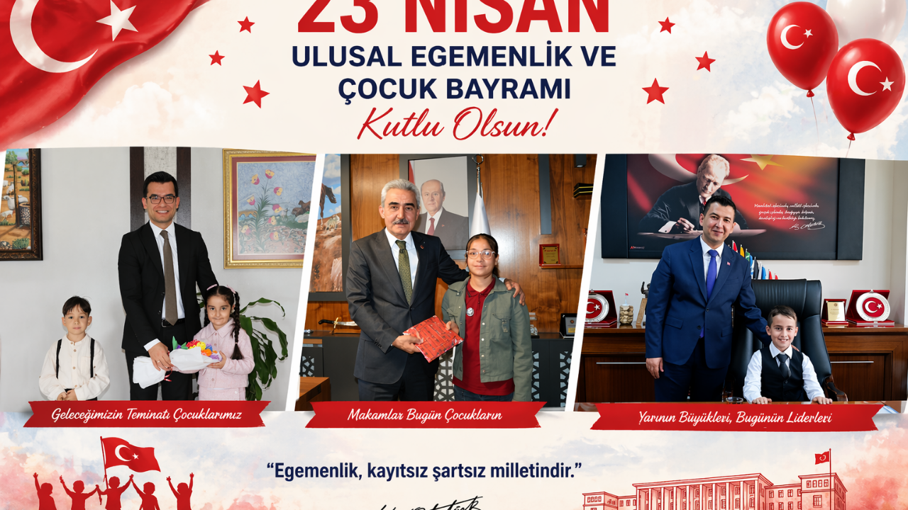 Karaman’da Makamlar 23 Nisan’da Miniklere Emanet Edildi