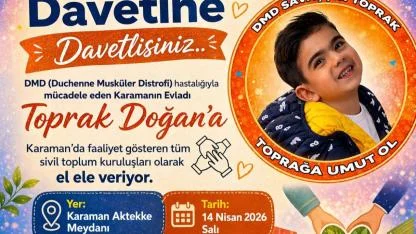 Karaman’da Minik Toprak İçin Umut Kermesi