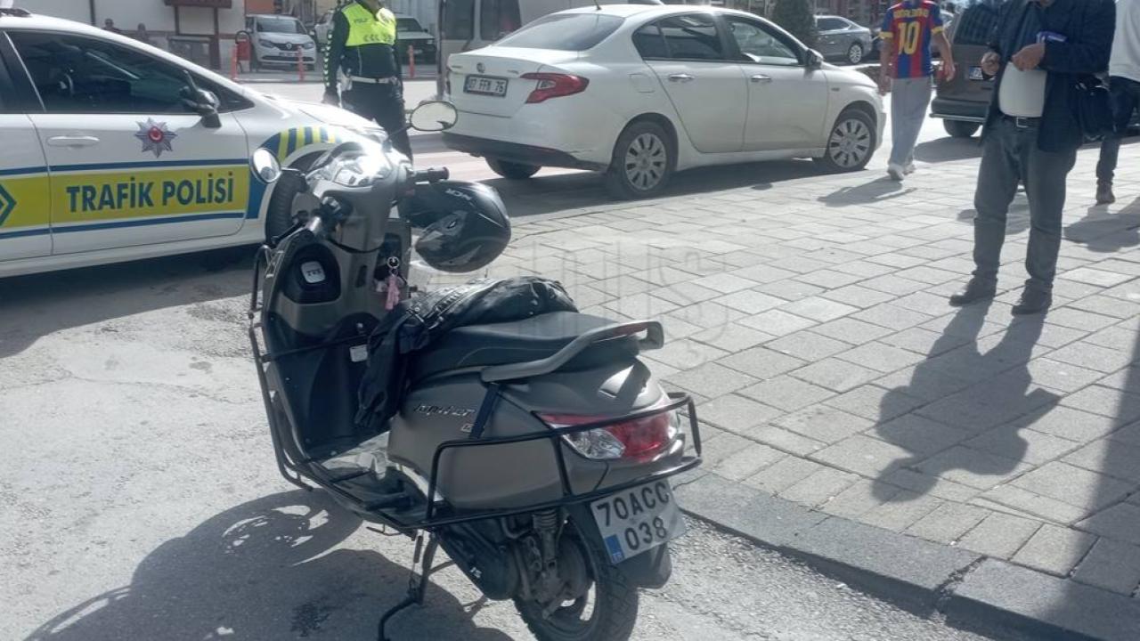 Karaman’da Otomobil ile Motosiklet Çarpıştı: 1 Yaralı