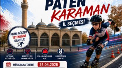 Karaman’da Tekerlekli Paten İl Seçmeleri Heyecanı