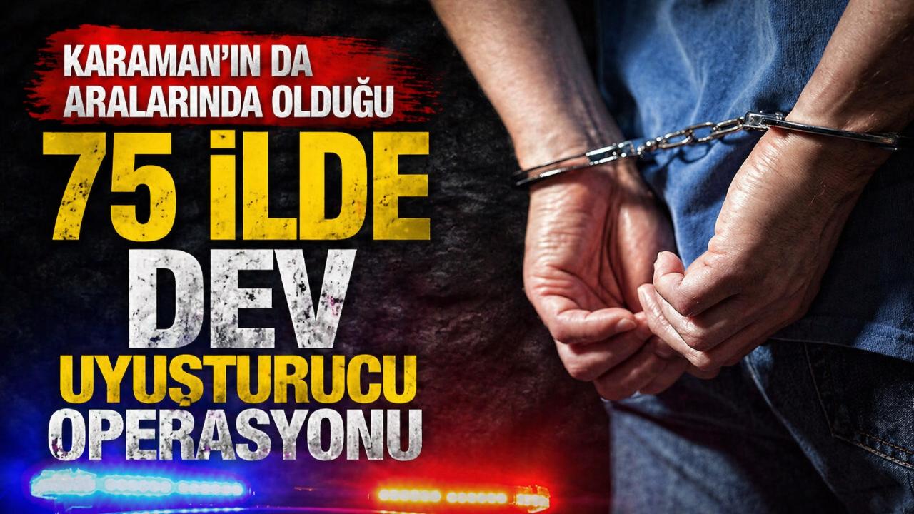 Karaman’ın da Aralarında Olduğu 75 İlde Dev Uyuşturucu Operasyonu