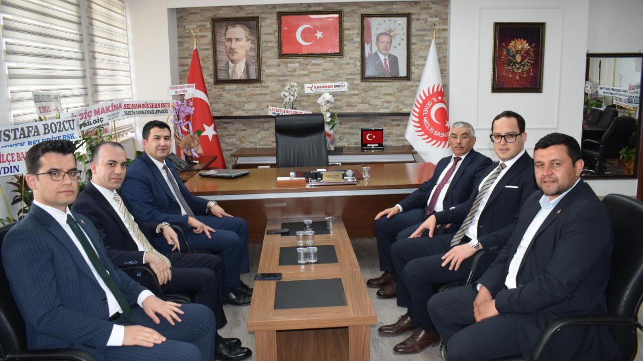 Kaymakamlardan İl Genel Meclisi Başkanı Alanlı’ya Hayırlı Olsun Ziyareti