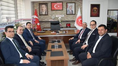 Kaymakamlardan İl Genel Meclisi Başkanı Alanlı’ya Hayırlı Olsun Ziyareti