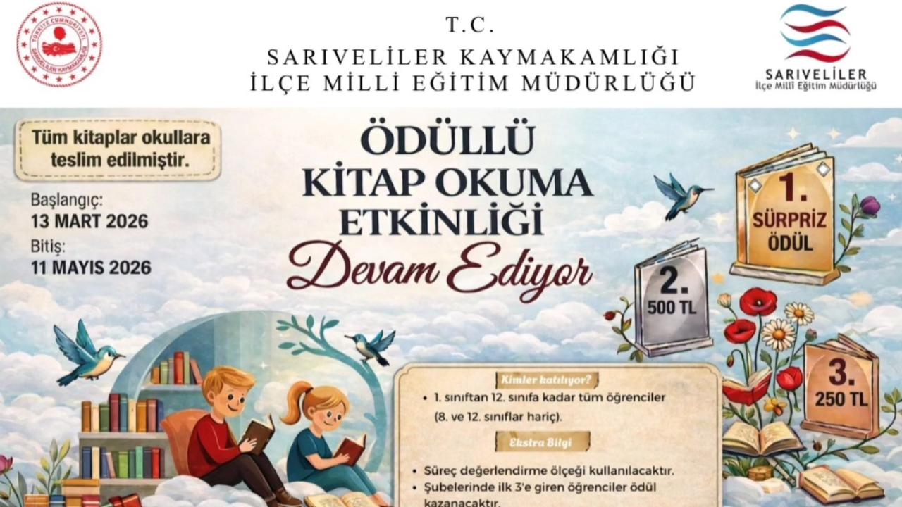 Kitap Okuyan Kazanacak: Sarıveliler’de Anlamlı Etkinlik