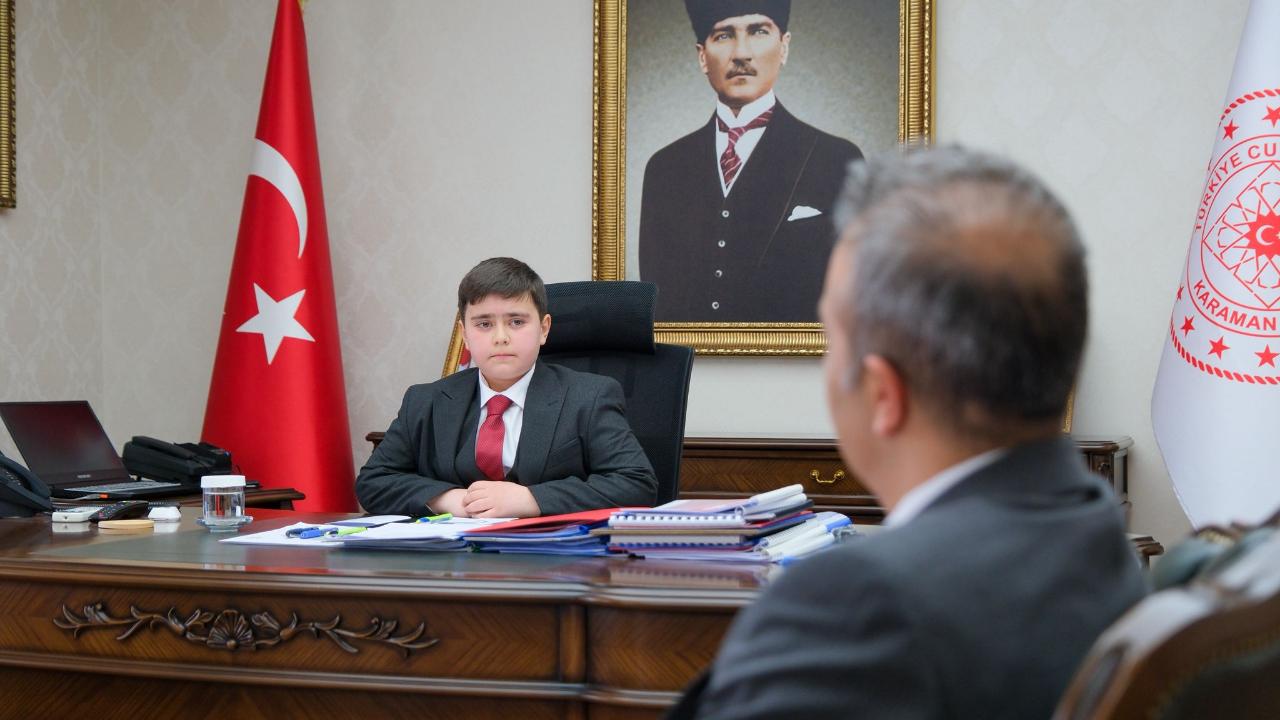 Makamlar Bugün Çocukların: Karaman’da 23 Nisan’da Temsili Vali Görevde