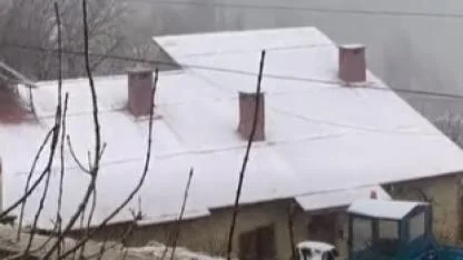 Nisan Ortasında Karaman'ın Bir İlçesi Beyaza Büründü