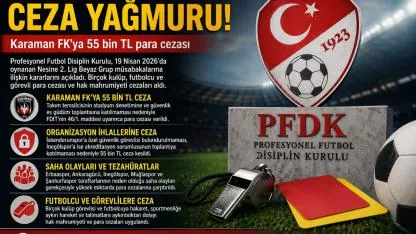 PFDK’dan 2. Lig Beyaz Grup’a Ceza Yağmuru