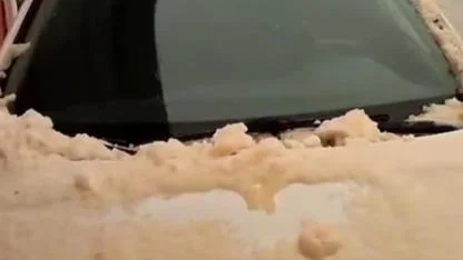 Sarıveliler’de Kırmızı Kar Sürprizi