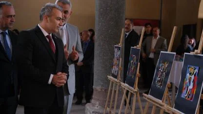 "Savaşta Kadın Olmak" Konulu Resim Sergisi Açıldı