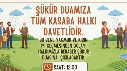 Sudurağı'nda Şükür Duası 9 Mayıs Cumartesi Günü Yapılacak