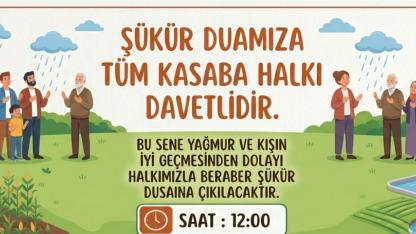 Sudurağı'nda Şükür Duası Yapılacak