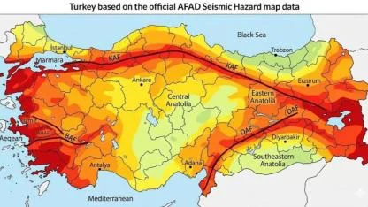 Türkiye’nin Deprem Risk Haritası Gündemde: Fay Hatları İl İl Analiz Edildi