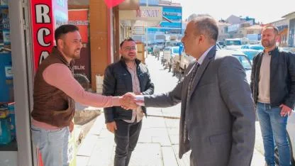 Vali Çiçek Esnafları Ziyaret Etti