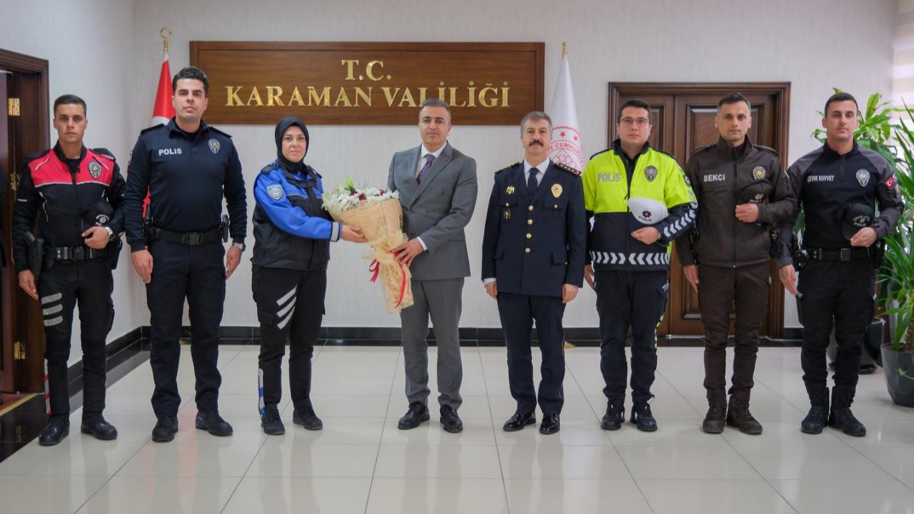 Vali Çiçek, Polis Haftası Nedeniyle Emniyet Mensuplarını Kabul Etti