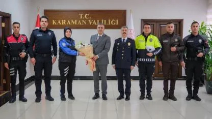 Vali Çiçek, Polis Haftası Nedeniyle Emniyet Mensuplarını Kabul Etti