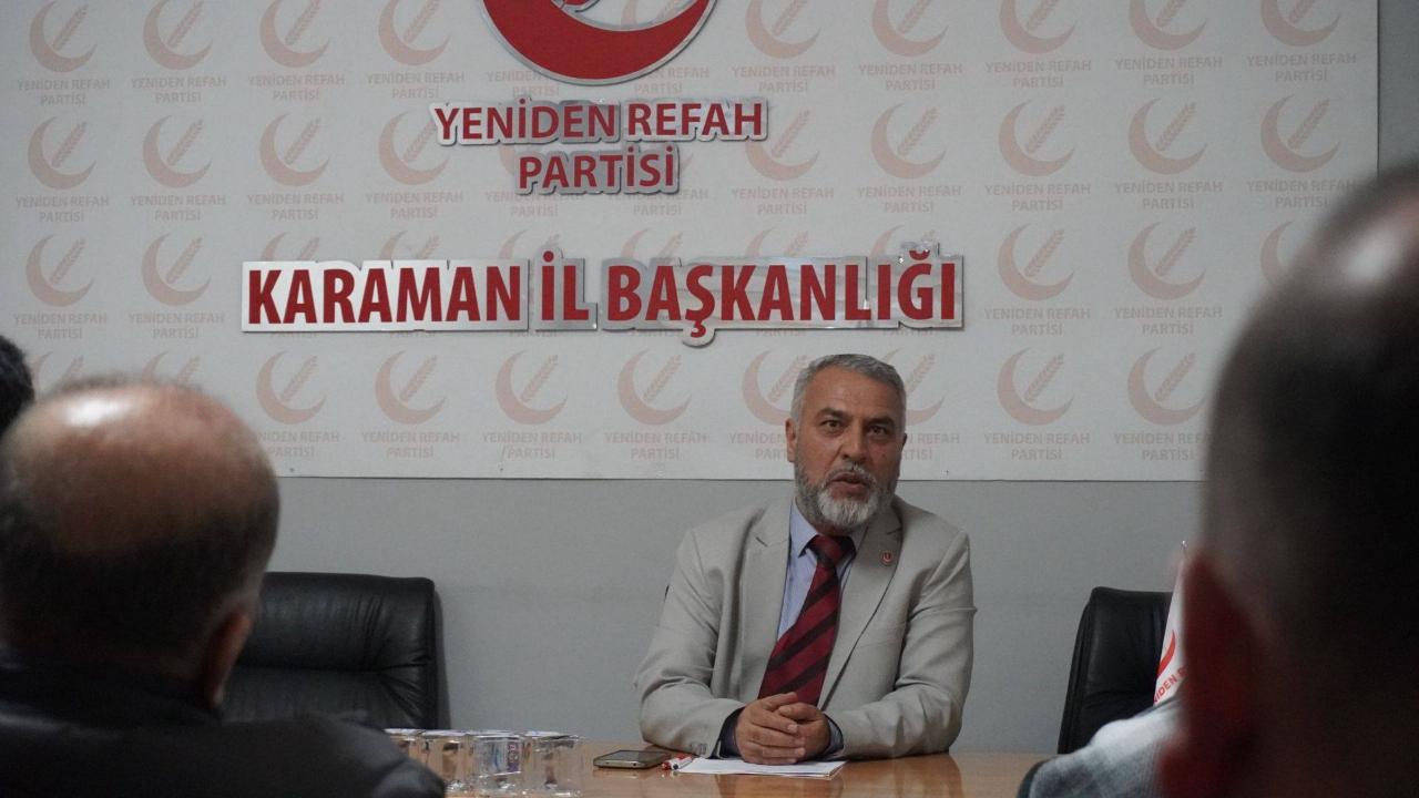 Yeniden Refah Partisi Karaman’da Görev Değişimi: İl Başkanı Şaban Köylü Oldu