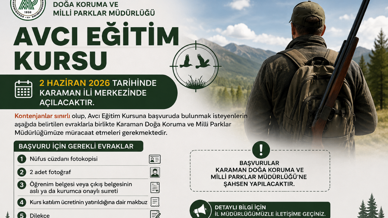 Avcı Adayları Dikkat! Kurs Tarihi Açıklandı