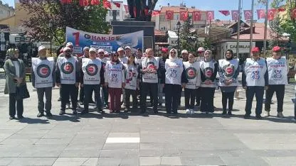 HAK-İŞ: "Savaşa Hayır, Zulme Hayır, Soykırıma Hayır!"
