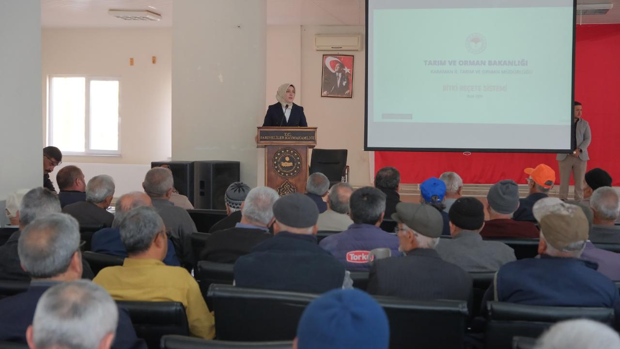 Karaman’da Üreticilere Bitki Koruma ve B-Reçete Bilgilendirmesi
