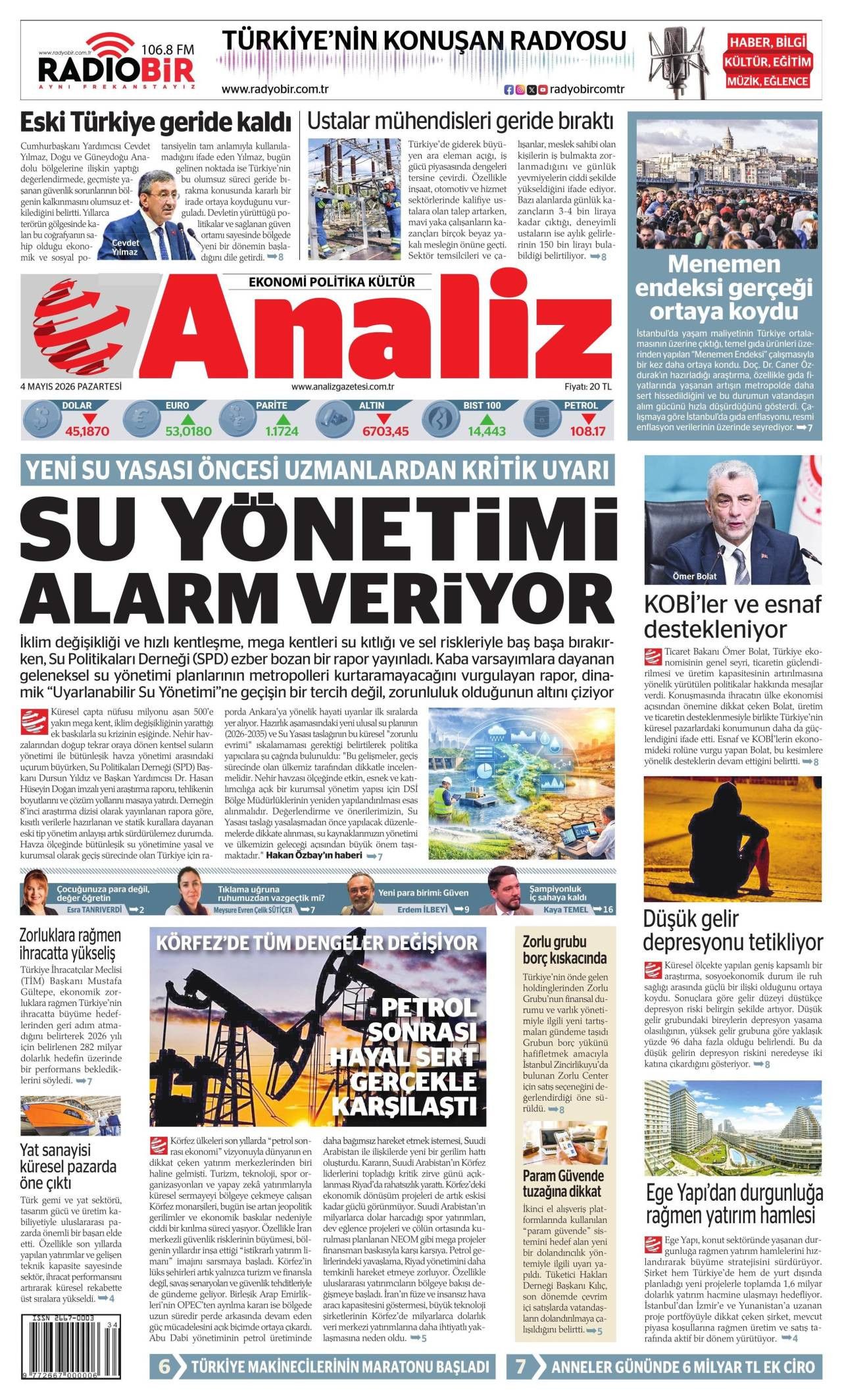 Analiz Gazetesi Gazete Manşeti