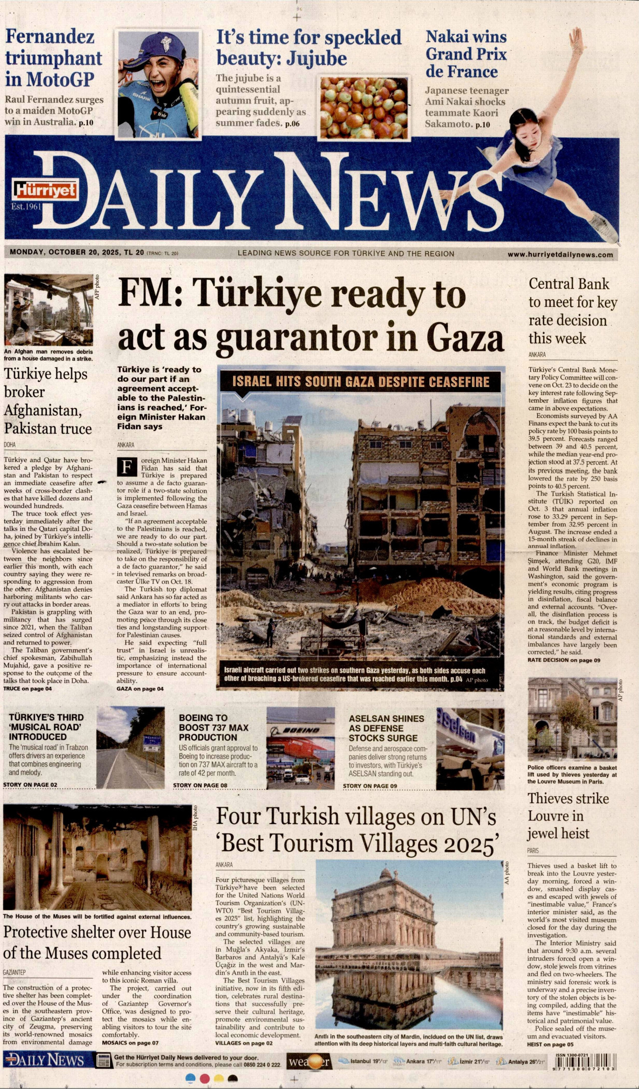 HÜRRİYET DAİLY NEWS Gazete Manşeti