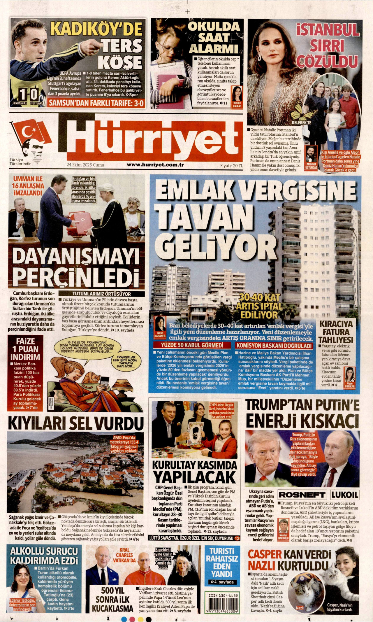 HÜRRİYET Gazete Manşeti