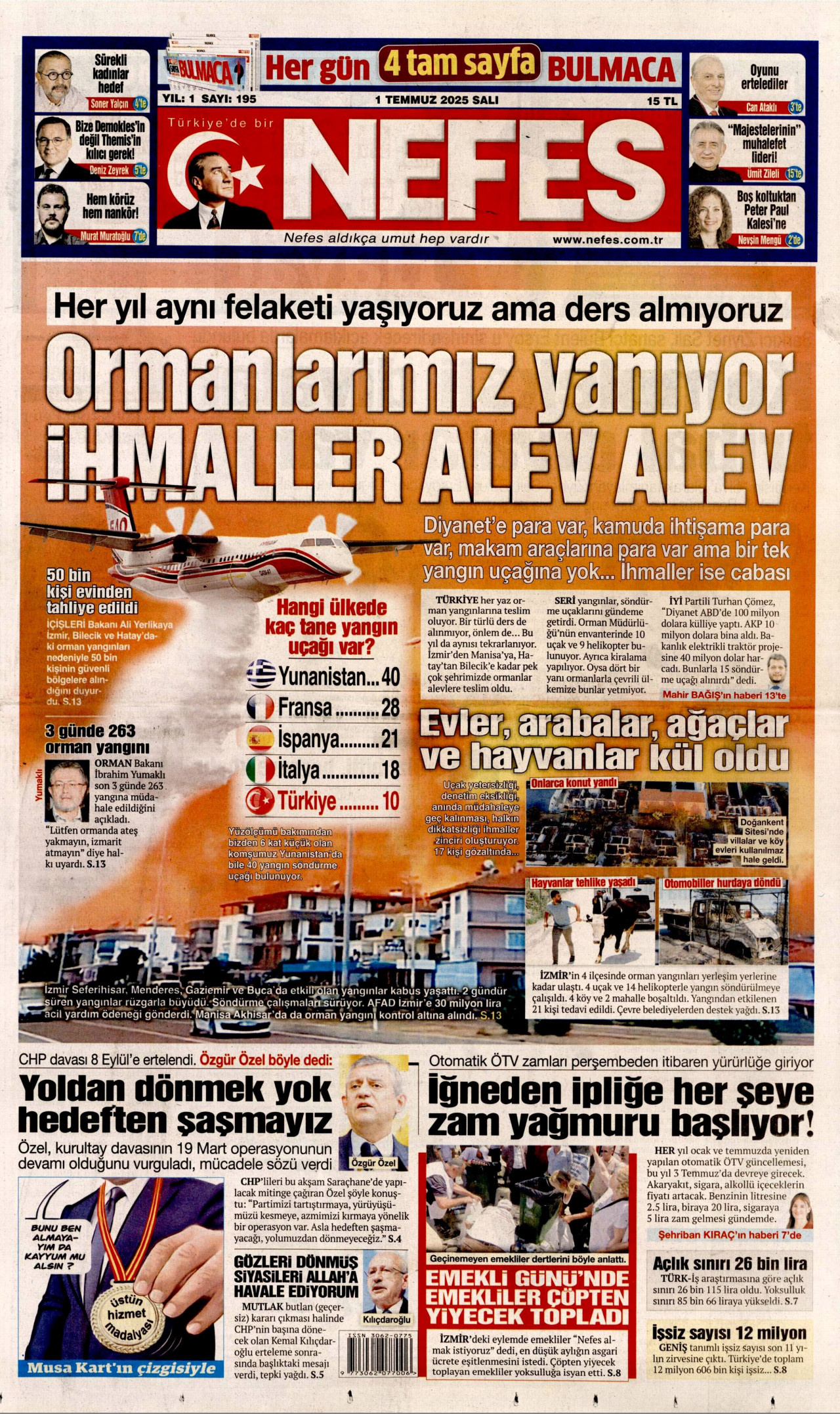 NEFES Gazete Manşeti