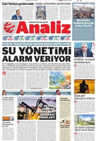 Analiz Gazetesi Gazete Manşeti