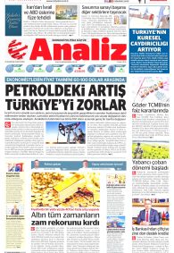 ANALİZ Gazete Manşeti