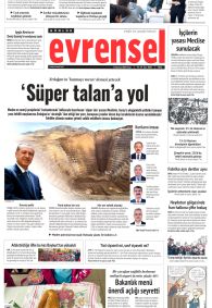 EVRENSEL Gazete Manşeti