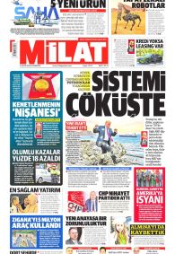Milat Gazetesi Gazete Manşeti