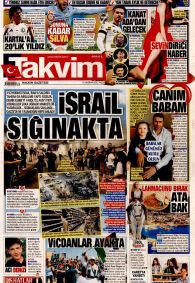 TAKVİM Gazete Manşeti