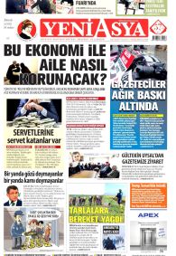 Yeni Asya Gazetesi Gazete Manşeti