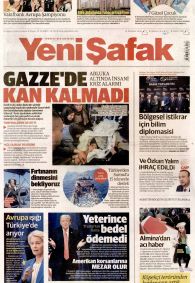Yeni Şafak Gazetesi Gazete Manşeti