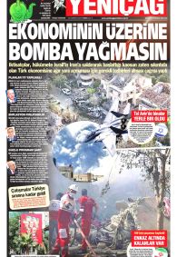 YENİÇAĞ Gazete Manşeti